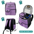thumbnail image 2 of PetAmi Premium Travel Backpack with Food Containers, Purple, 27 L Limit, 2 of 7