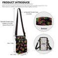 thumbnail image 6 of HELLHERO Colorful Pineapple Pattern Design with Zipper Messenger Bag for Men, Women Outdoor Travel Daily Use Crossbody Sling Bag Polyester 4.33x1.97x7.09, 6 of 7