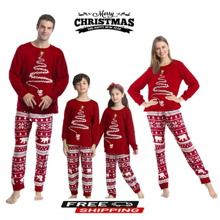 

LWXQWDS Christmas Pajamas For Family - Family Christmas Pjs Matching Sets