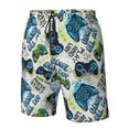 thumbnail image 5 of Naloa Game All Day Men's Beach Shorts, Surfing shorts, Swim trunks, Quick Dry Swim Trunks for Surfing Beach Fun - Small, 5 of 9
