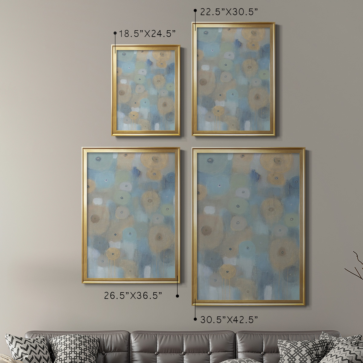 Spinning Wheels II Premium Framed Print, in Gold, Black, or Silver - Ready to Hang