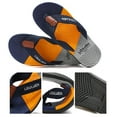 thumbnail image 5 of Mepaouo Mens Flip Flops Arch Support Comfortable Beach Thong Sandals Cushion Slip on Slippers Blue Size 8, 5 of 6