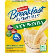 Carnation Breakfast Essentials High Protein Powder Nutritional Breakfast Drink Mix, Classic French Vanilla, 8 - 1.27 OZ Packets, 3 Count