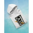 thumbnail image 3 of Cassette And Pencil Hoodie Men -Smartprints Designs, Male 5X-Large, 3 of 4