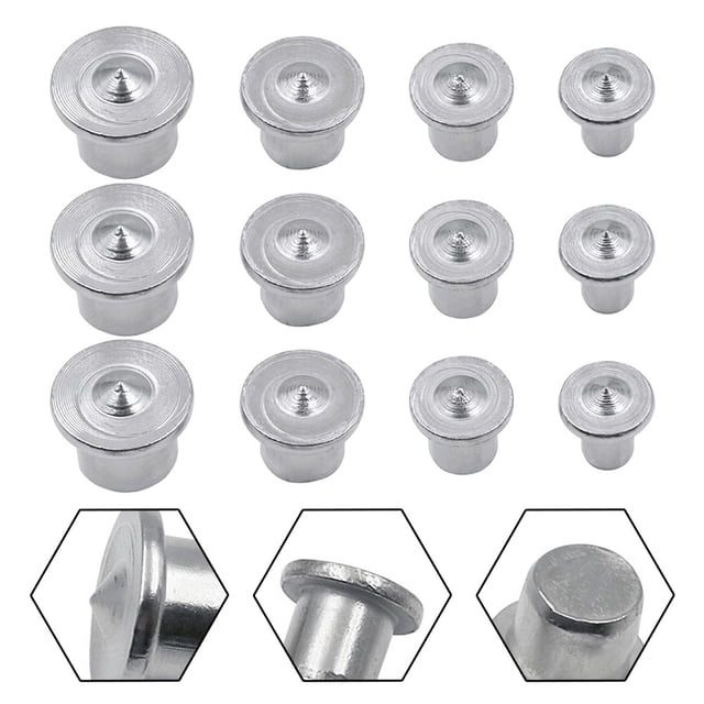 12Pcs Dowel Centre Point Center Points Pin Woodworking Alignment Tool Round Wood Pin Locating Pins Fasteners Wood Timber Marker