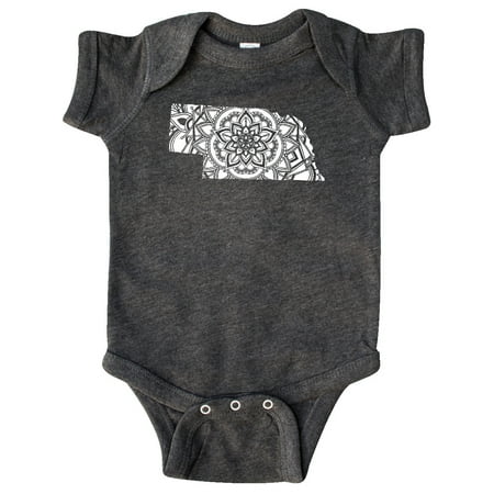 

Inktastic Nebraska Silhouette Mandala Gift Baby Boy or Baby Girl Bodysuit