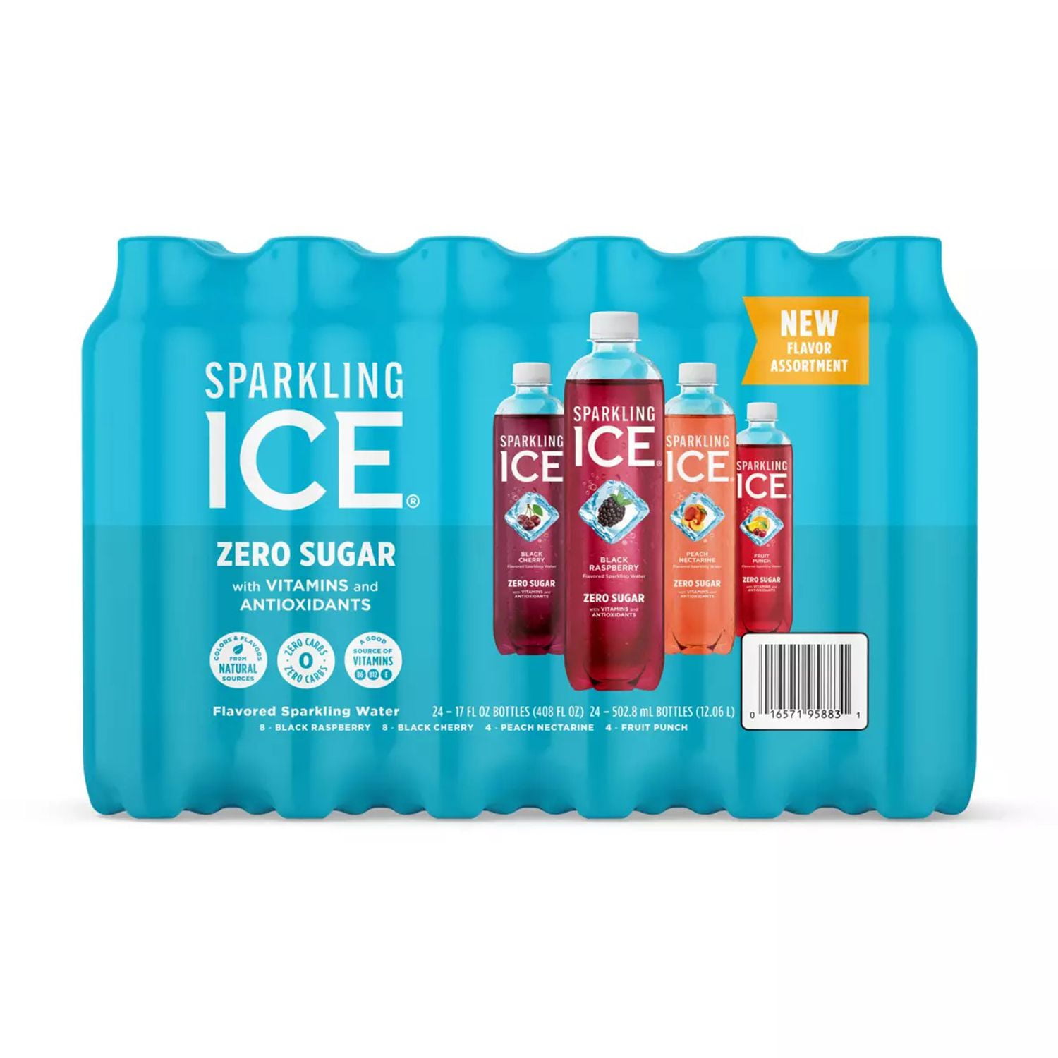 Sparkling Ice Blue Variety Pack, 17 Fluid Ounce (Pack of 24)