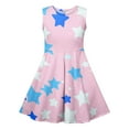 thumbnail image 4 of Cethrio Girls Casual Dresses Size 10-12 T, Sleeveless A-Line Party Dancewear Summer Dresses Pink, 4 of 5