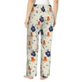 thumbnail image 3 of Daiia Flower Leaves Women's Sleep Pant with Pockets and Drawstring,Pajama Pants-Medium, 3 of 9