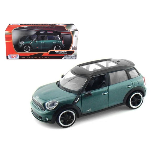 Motormax Mini Cooper S Countryman Oxford Green 1/24 Diecast Car Model by Motormax