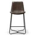 thumbnail image 4 of Glamour Home Avon 30.25" Fabric & Iron Bar Stool in Beige/Black (Set of 2), 4 of 7