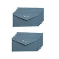 thumbnail image 1 of CIMAXIC Mariage 10 Pcs Enveloppe Dorée Rétro Invitation de Mariage Classique Enveloppe Vierge Enveloppe de Fête en Papier (Marine, Plume),8.66"X4.33"X0.08 Pouces, 1 of 4