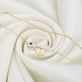 thumbnail image 5 of TURANDOSS Evil Eye Ankle Bracelets for Women 14K Gold Plated Dainty Disc Letter Initial Ankle Bracelets Layered Anklet for Women Beach Jewelry Gifts, 5 of 5