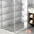 thumbnail image 4 of Tripumer Tub Shower Mat 40 x 16 inch Non Slip Tub Mats Shower Mats Extra Large Bathroom tub Mats with Drain Holes and Suction Cups Clear Grey, 4 of 5