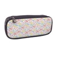 thumbnail image 2 of Geaub retro floral large capacity pencil case - dual zipper, multiple pockets, durable material, versatile use for stationery, cosmetics, and more, 2 of 6