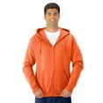 thumbnail image 1 of Jerzees Adult NuBlend Full Zip Hooded Sweatshirt, S, Safety Orange, 1 of 4