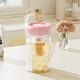 thumbnail image 1 of Jarra de plástico de plástico de 2 litros con tapa | Rosa o azul | Recipiente de bebida grande para refrigerador | Jarra de agua de frutas con limonada de té helado a prueba de fugas | Resistente al, 1 of 6