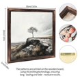 thumbnail image 2 of Cliffside Lone Tree Wooden Sign Wall Plaque - Vintage Art Decoration, Wall Decoration - Ideal Gift For Home Decoration, Living Room, Bathroom, Bedroom, Garden, Dining, Bar, Cafe, Festival Party Dec, 2 of 7