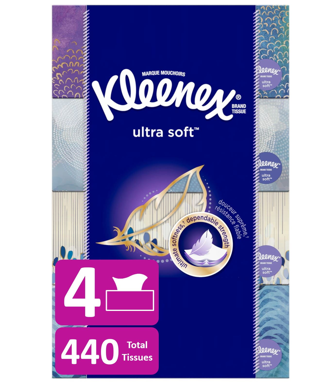 Kleenex Ultra Soft Facial Tissue - 4pk/110ct