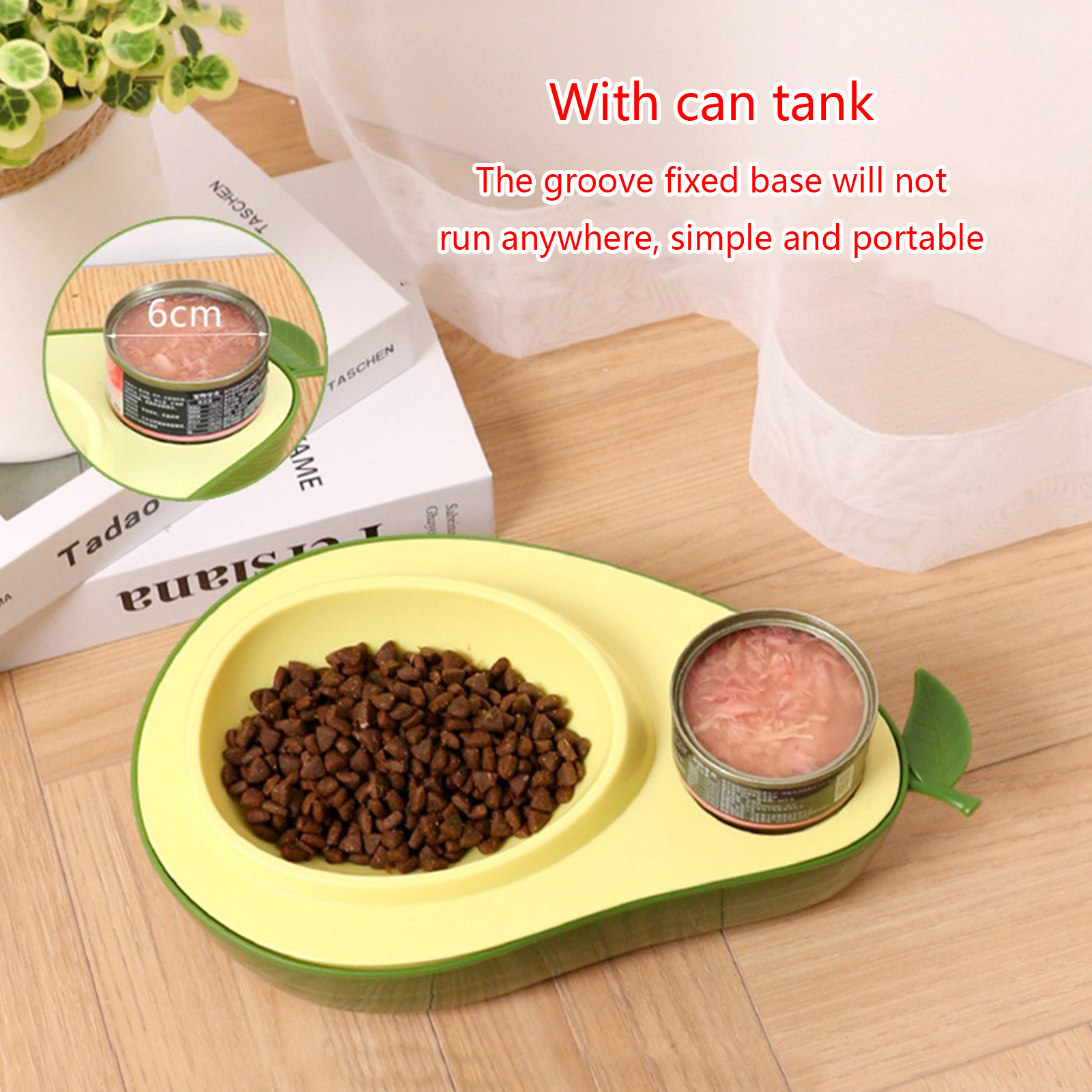 Non-slip Base Pet Dog Bowls Avocado Shape Slow Feeding Feeding Water Bowl for Feeding Puppies Indoor Dish