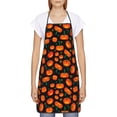 thumbnail image 2 of Zufioo Pumpkin Fallen Leaves Print Tie-up Apron, Unisex Kitchen Apron - Oil-proof, Stain-proof and Waterproof, Suitable for Restaurants and Service Industries-One Size, 2 of 9