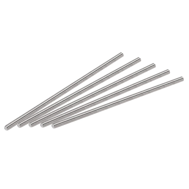 Unique Bargains Tige Entièrement Filetée M3 x 80mm Filetage Droit en Acier Inoxydable 304 Lot de 15