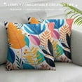 thumbnail image 3 of Tropical Palm Leaf Pillow Covers Tropical Flowers Throw Pillow Covers Abstract Art Outdoors Decorative Cushion Case for Bed Couch Sofa Home, 3 of 5