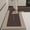 Brown, variant on L Shaped Kitchen Mat,Rugs for Kitchen Floor,Corner Kitchen Rug, 1 Piece Anti-Slip L Shape Kitchen Mat for Floor,4FT Absorbent Runner(Gray)