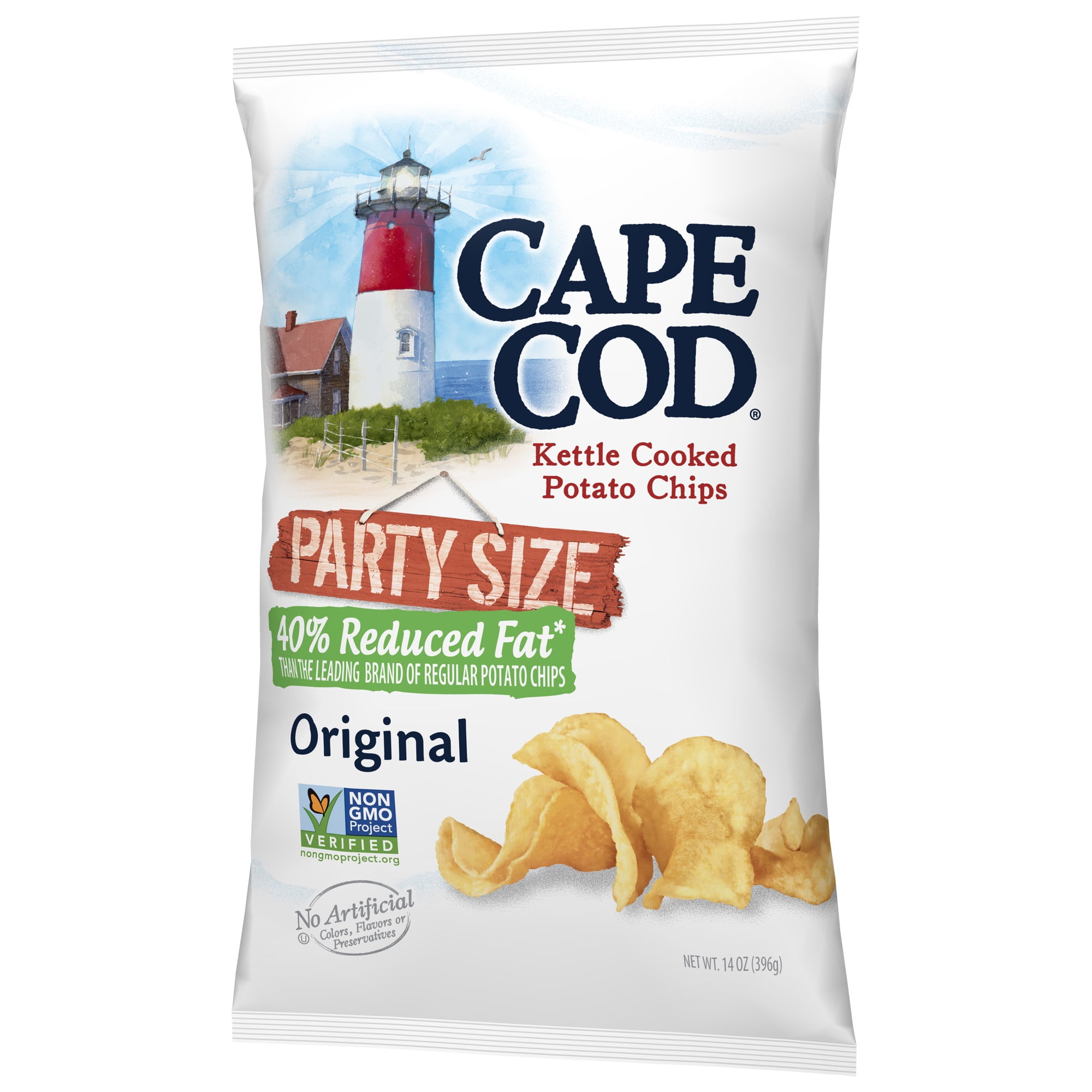 Cape Cod Reduced Fat Original Kettle Cooked Potato Chips 14 Oz