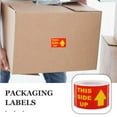 thumbnail image 3 of WASHWEPE Red Paper Prevent Inversion Warning Stickers 300Set For Shipping Containers, 3 of 8