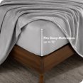 thumbnail image 4 of Bare Home Ensemble de Draps en Molleton Microplush - Ultra Doux - Poche Profonde - Lit Simple, Gris Pâle, 4 of 7