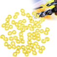 thumbnail image 2 of Set For Making Unique Items 500 Pieces/set Rainbow S Shaped Rubber Band DIY Jewelry Accessories With Elastic Buckle To Secure Jewelry, Yellow, 2 of 8