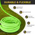 thumbnail image 5 of KOTTO Heavy Duty Expandable Garden Hose, Lightweight Water Hoses for Outside, Leak-Proof, Green, 100ft, 5 of 5