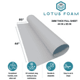 thumbnail image 2 of LotusFoam Large 3mm EVA Foam Sheet - 44"x 85" High Density Foam 130 kg/m3 for Cosplay, Costumes, Crafts,  Flooring, Outdoor Use - 35 Colors (Silver Grey), 2 of 6