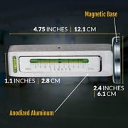 AutoSolo Camber Caster Gauge, +6 to -6 Degree Range, Magnetic Wheel Alignment Tool, Home Garage Alignment