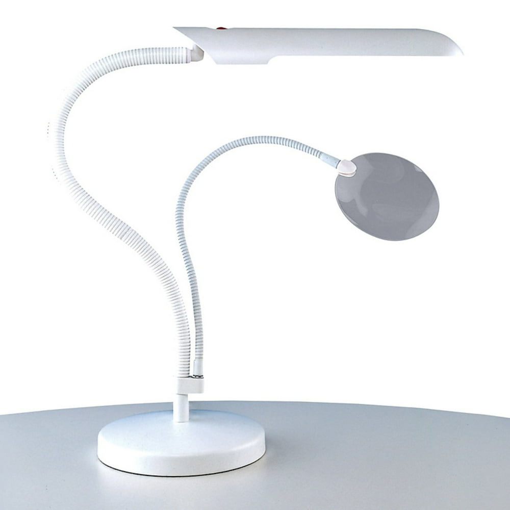 Daylight Table Top Fluorescent Craft Lamp, White