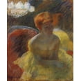 thumbnail image 2 of Cassatt, Mary 15x17 Black Ornate Wood Framed with Double Matting Museum Art Print Titled - Lydia Leaning On Her Arms Seated In A Loge 1879, 2 of 4