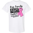 thumbnail image 3 of Inktastic Our Family Fights Together Breast Cancer Awareness T-Shirt, 3 of 5