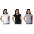 thumbnail image 5 of Clementine Apparel Big Girls' Three-Pack Everyday Crew Neck T-Shirts 3-Pack, 5 of 7