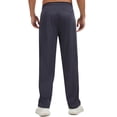 thumbnail image 3 of Tyhengta Mens Pants Athletic Open Bottom Running Pants Mesh Mens Sweatpants with Pockets Carbon Gray/Black S, 3 of 8
