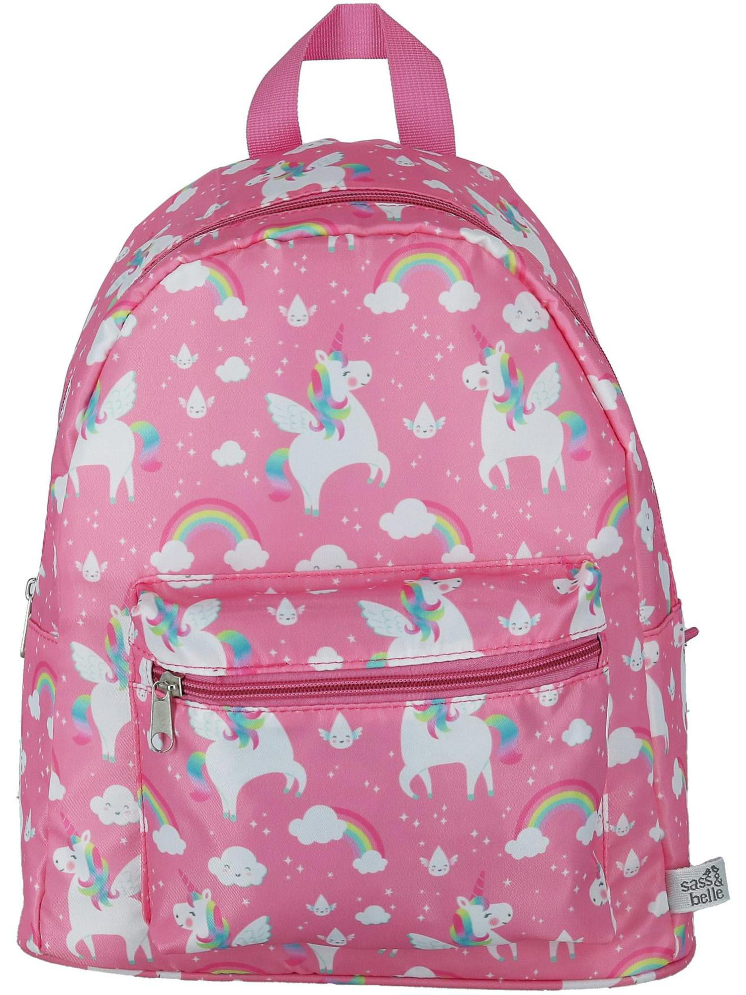 Personalised Rainbow Unicorn Toy Storage Bag Sass And Belle