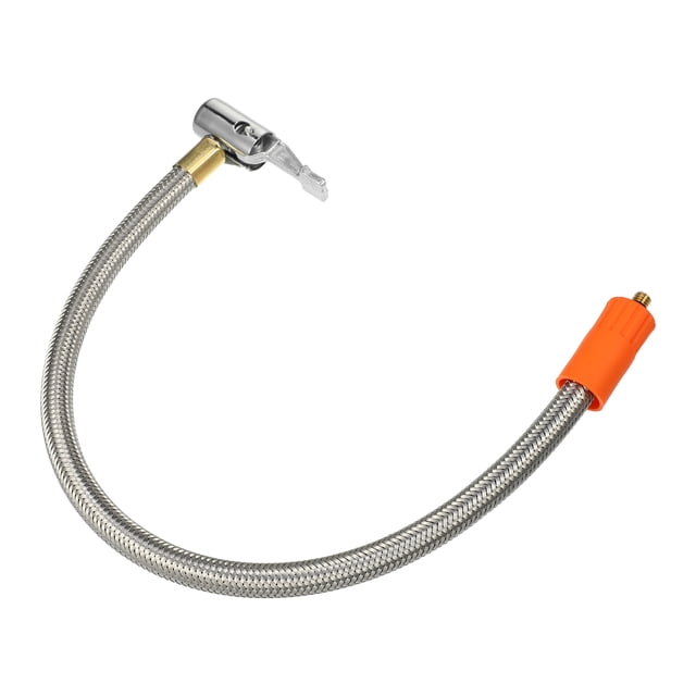 Adaptador de manguera de inflado de neum?ticos Flexible de 15,8 ", mandril de aire de tama?o de rosca M6 con manguera para v?lvula de neum?tico est?ndar, rosca fina sin v?lvula de liberaci?n de aire, 1 Uds. Unique Bargains mandriles para neumáticos de automóviles