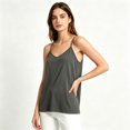 thumbnail image 2 of Women's Camisole Tank Tops Spaghetti Strap Sleeveless Basic Cami Top Undershirts, 2 of 6