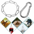 thumbnail image 5 of Gancho de seguridad de acero inoxidable M6, 20 PCS Gancho de seguridad resistente - Gancho de seguridad de acero inoxidable Capacidad de carga de 120 kg / 260 lb, Gancho de seguridad oscilante 304 - 60 mm x φ6 mm, 5 of 5