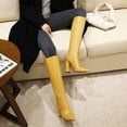 thumbnail image 6 of Tejiojio Clearance Fashion Large Size Boots Women Autumn Long Tube High Heels Shoes Boots Pointed Boots Knight Boots, 6 of 8