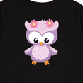 thumbnail image 4 of Inktastic Cute Pink and Purple Owl Girls Long Sleeve Toddler T-Shirt, 4 of 5