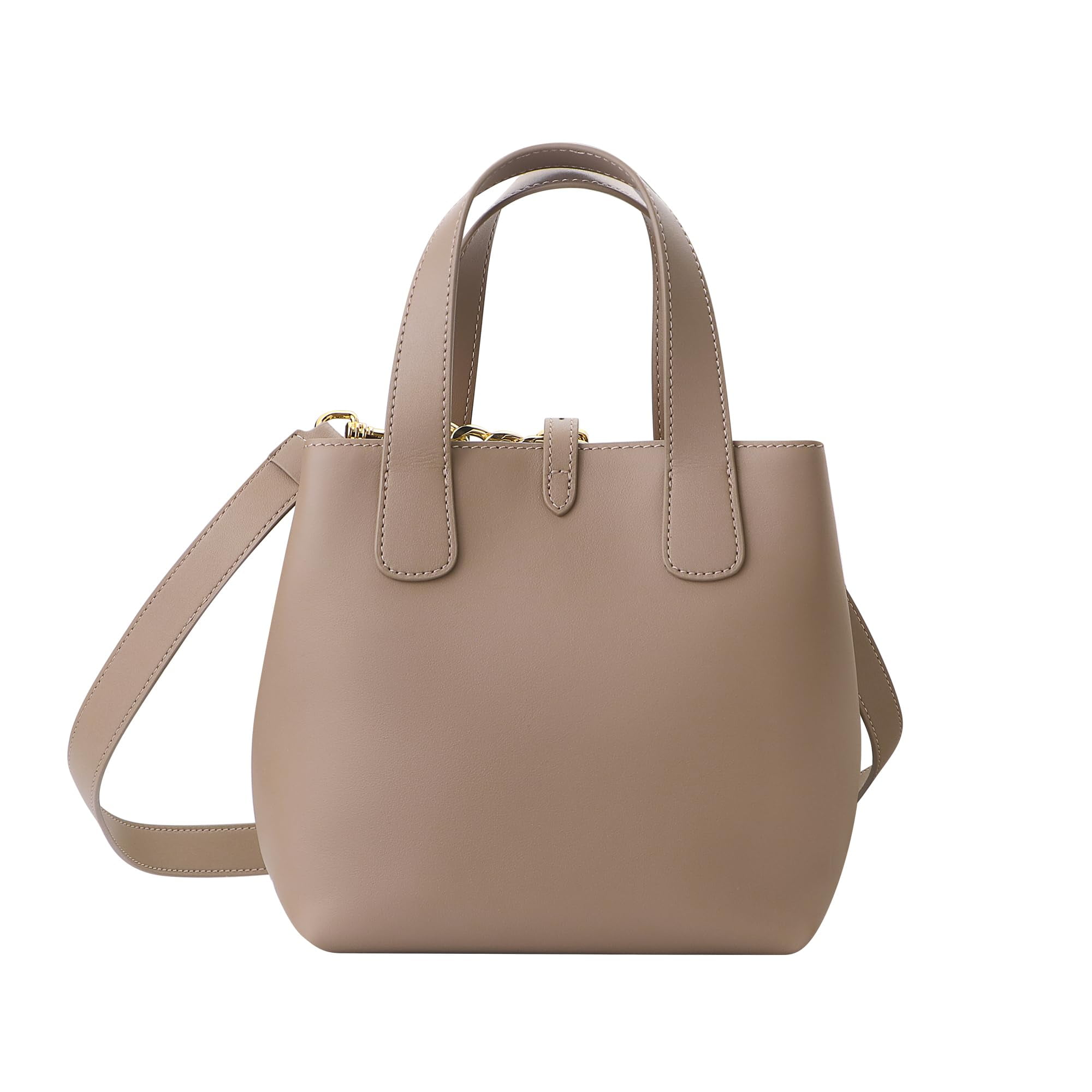 Royal Bagger Women's Genuine Cow Leather Bucket Bag, Elegant Crossbody Shoulder Purse, Tote & Basket Handbag with Strap 3262