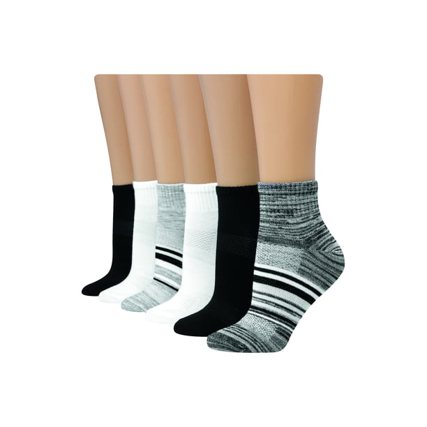 Hanes Women's Comfort Cool Lightweight Ankle Socks 6 pack - Walmart.com