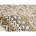thumbnail image 2 of Extra Large Rug Hand block print carpet Cotton bohemian rug Yellow area rug rug Living room rug Stair rug 9x12 Ft, 2 of 5