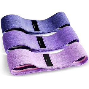 Jinsinto Fabric Resistance Band, Fitness Resistance Band 3 Strength Levels, Sport Resistance Band for Workout
